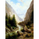 РЕПРОДУКЦИИ НА КАРТИНИ Пейзаж от Хартелсграбен в Гезаузе (1900)